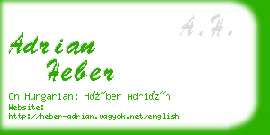 adrian heber business card